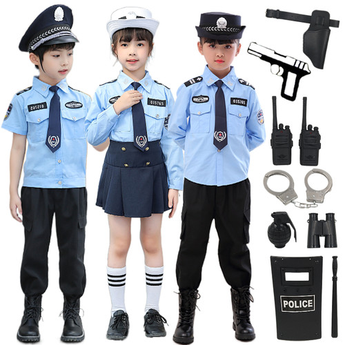 儿童警察服套装警官服小交警制服