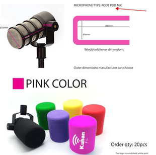 罗德RODE PODMIC麦克风话筒海绵套PodMic话筒口水海绵麦套防风罩