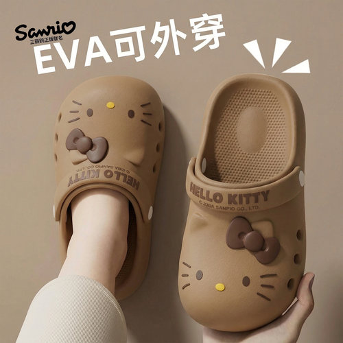 hellokitty猫洞洞鞋女款2026新款