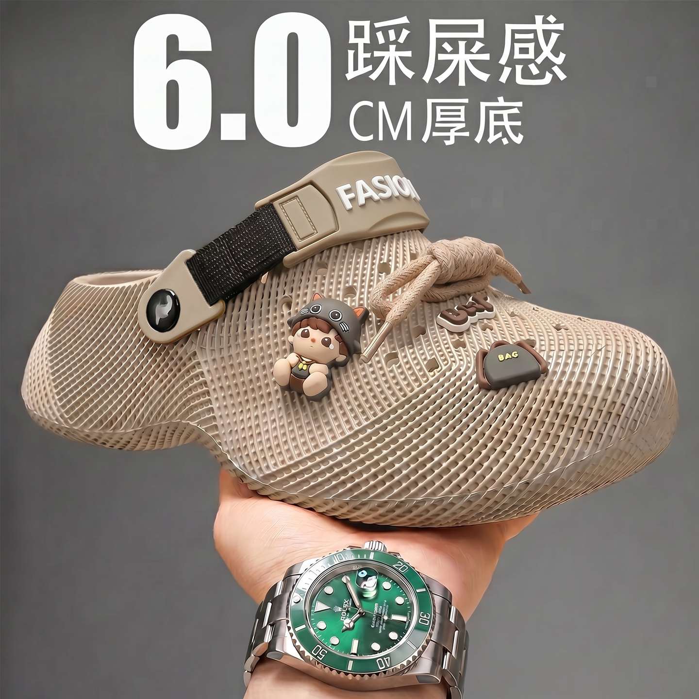 3D打印洞洞鞋男款2026新款夏季图片