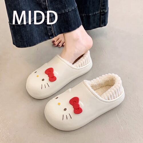 HelloKitty棉拖鞋女士秋冬季包跟