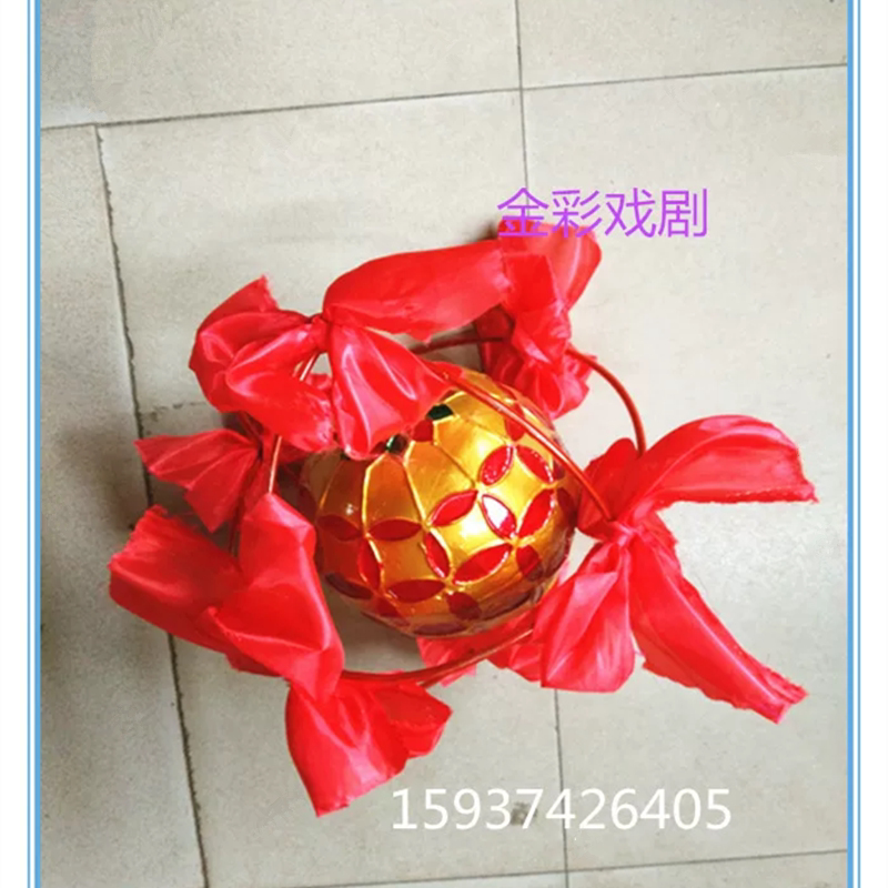 舞狮球舞龙舞狮道具绣球引狮彩球儿童玩狮子社火耍狮子道具绣球.