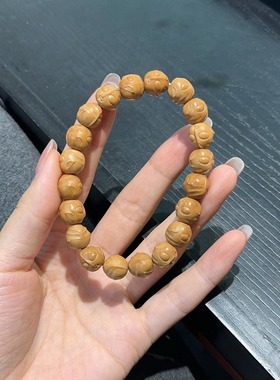 猴头雕刻奥特曼手串DIY文玩佛珠饰品配饰手机链手链吊坠包挂