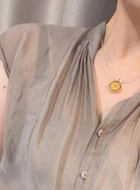 五路财神唐卡项链 小众风手作好看女生文玩手串配饰品 可以换吊坠