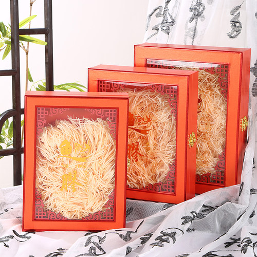 高档鱼胶包装盒橙色花胶