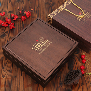 新款海参包装盒礼盒一斤装皮盒速发海参礼品盒干海参盒空盒子包邮