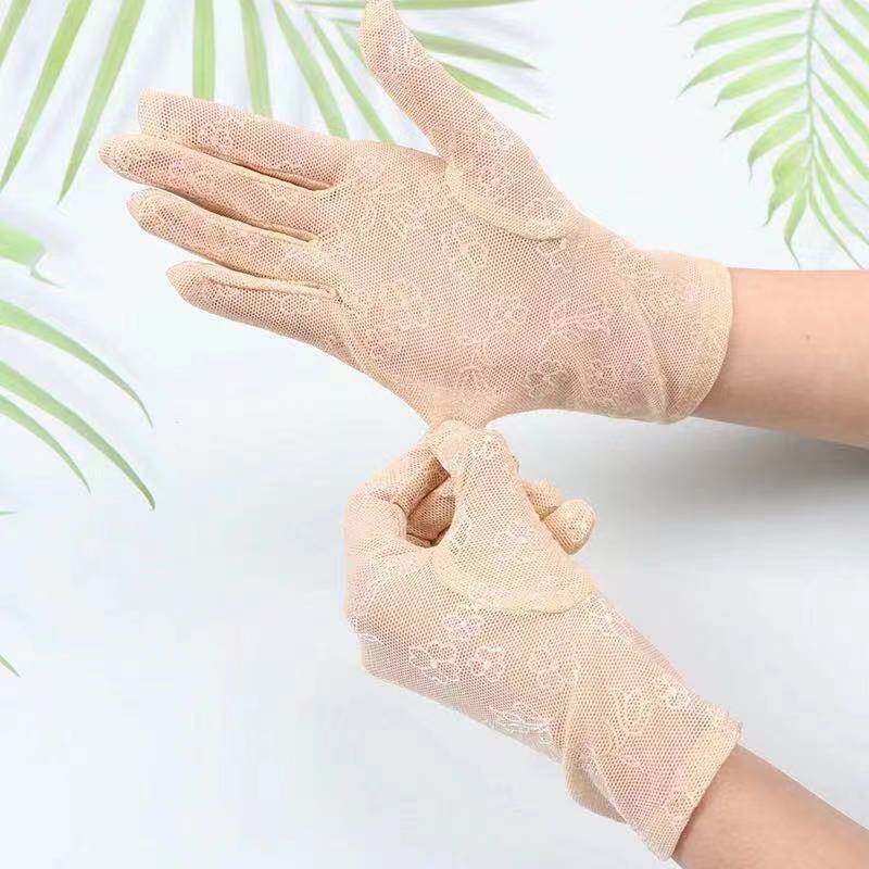 夏季薄款防晒蕾丝弹力遮疤痕手套