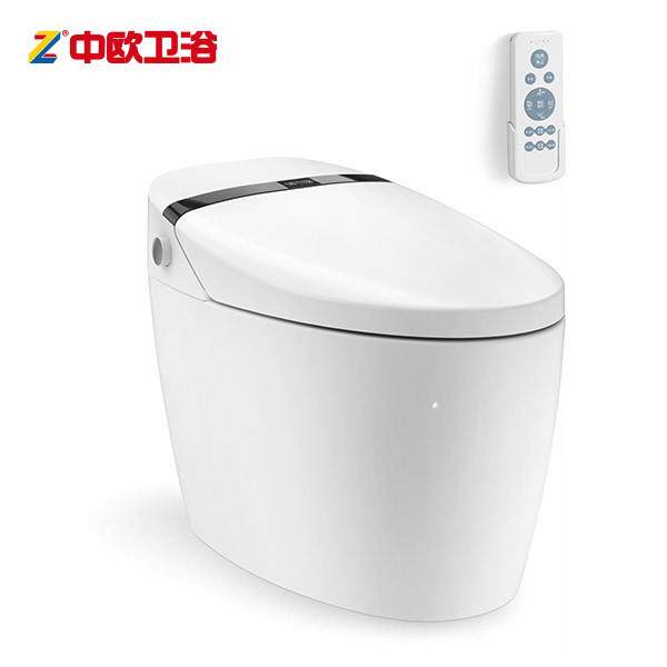 中欧卫浴马桶无水箱小户型坐便器家用超漩式电动智能座便器D0248