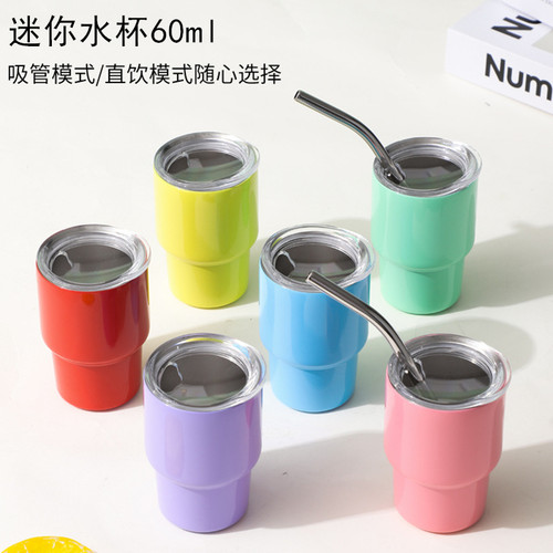 304不锈钢迷你保温杯子定制logo