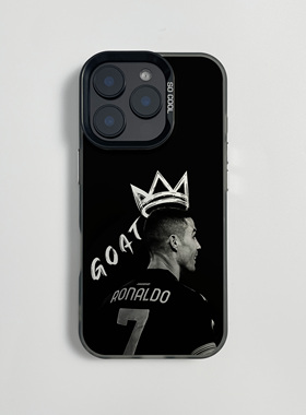 C罗GOAT适用于苹果17air手机壳iphone16e新款15promax磁吸14全包13防摔xsmax佛系12PLUS足球11简约男女保护套
