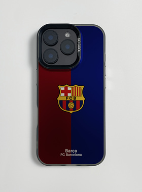 巴萨红蓝魂适用于苹果17air手机壳iphone16e新款15PLUS磁吸14简约队徽13足球xsmax硅胶12promax全包11保护套
