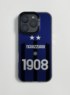 国米球衣两颗星适用于苹果17air手机壳iphone16e足球15promax磁吸14小众13高级xsmax男12PLUS个性11新款套