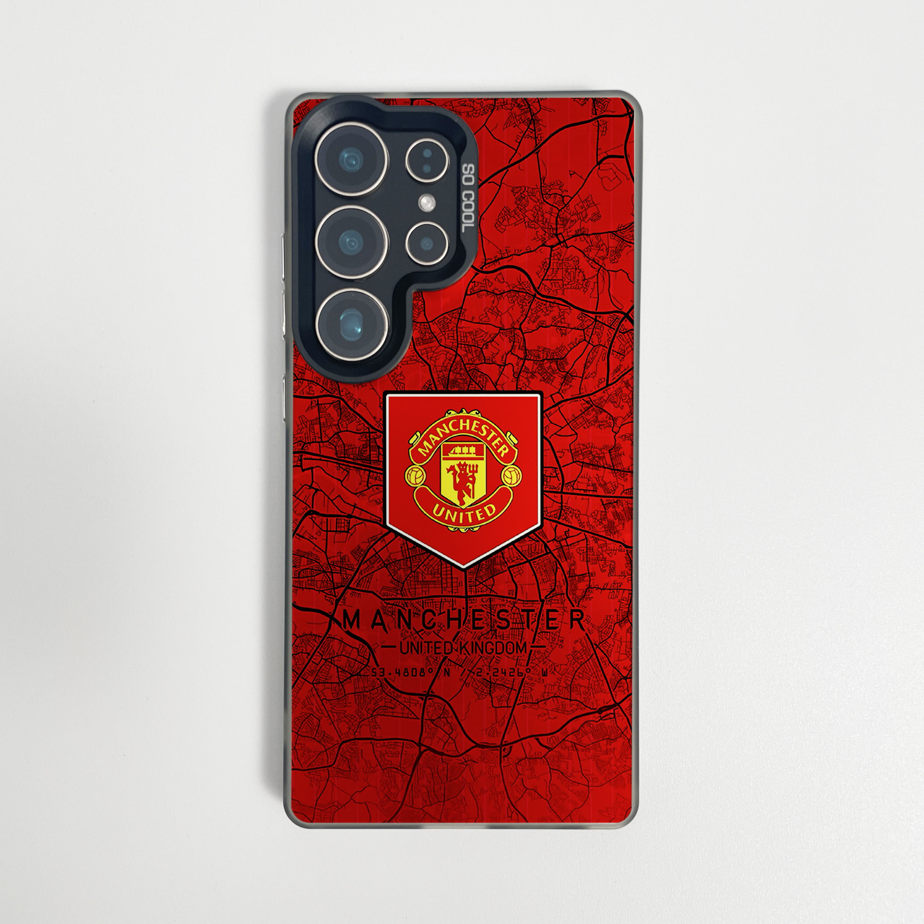 城市地图适用于三星s24ultra曼联手机壳s23fe磁吸s25+足球s22新款一加11全包12防摔13AC3小众ACE5保护套