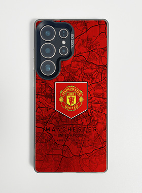 城市地图适用于三星s24ultra曼联手机壳s23fe磁吸s25+足球s22新款一加11全包12防摔13AC3小众ACE5保护套