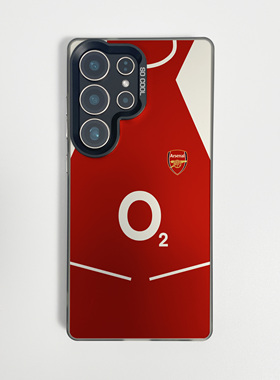 阿森纳O2球衣适用于三星s24ultra手机壳s23fe磁吸s25+足球s22新款一加11全包12防摔13男AC3小众ACE5保护套