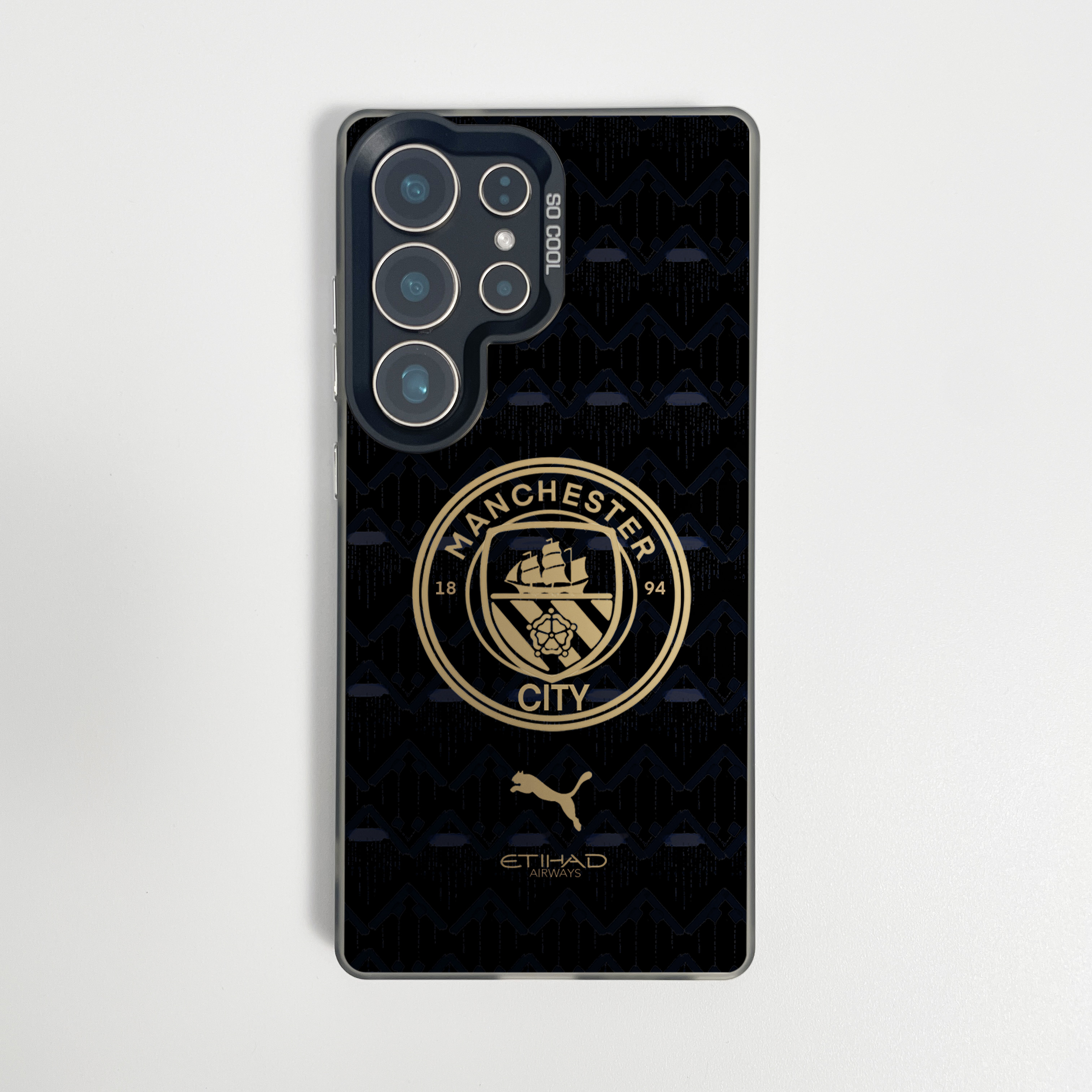 曼城队徽黑金适用于三星s24ultra手机壳s23fe磁吸s25+足球s22新款一加11全包12防摔13AC3小众ACE5保护套