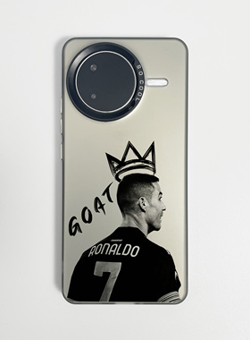 C罗GOAT适用于红米k80至尊手机壳redminote14新款70小众60e足球13简约50高级12pro全包TURBO3防摔保护套