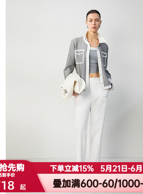 爱慕·CHUANG春夏季觅境2女士休闲白色易搭外穿铅笔长裤CA821711