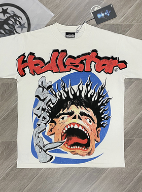 Hellstar Studios Screaming Kid Tee 字母闪片印花休闲短袖T恤