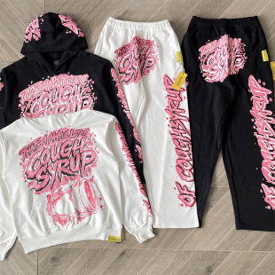 Cough 卫衣套装 涂鸦印花长裤 Syrup个性 Lot Awful That