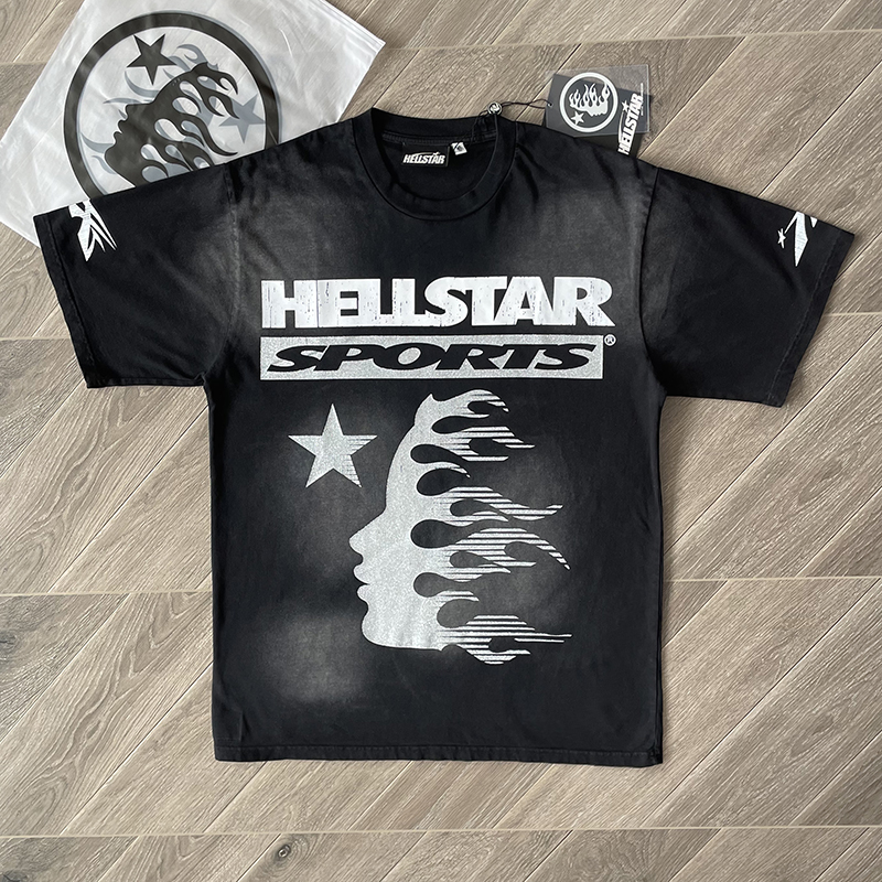 Hellstar Studios Family Tee 闪片洗水纯棉短袖T恤