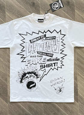 Hellstar Studios RECORDS  T Shirt  男女同款纯棉短袖T恤欧美潮