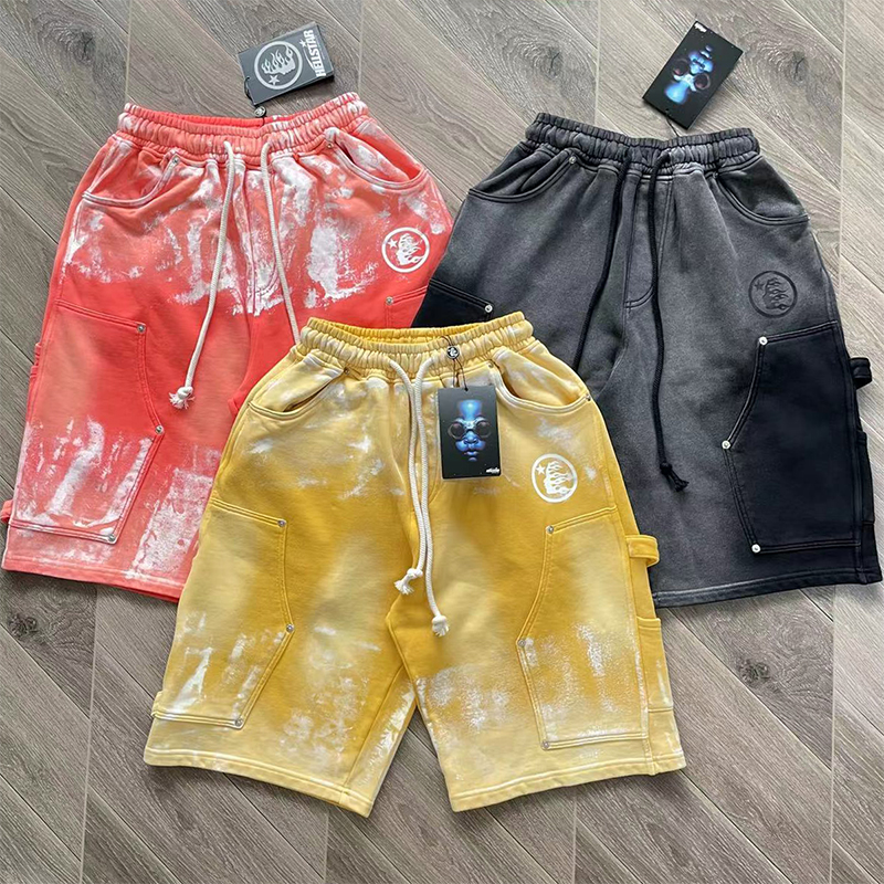 Hellstar Studios Snap Shorts 男女款运动休闲五分短裤