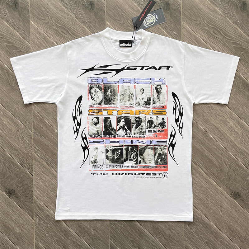 HELLSTAR STUDIOS 欧美风印花男女同款休闲短袖T恤