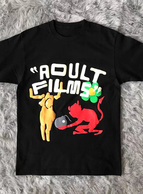 菲董同款 CPFM.XYZ Adult Films Tee 合作款立体印花短袖T恤