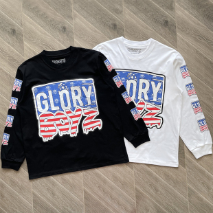 Worldwide Boyz Gang T恤 字母卡通印花男女同款 长袖 Tee Glo