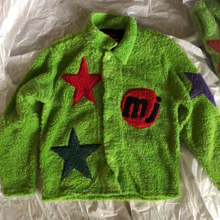 菲董 羊羔绒限定合作款 CPFM.XYZ Fluffy 刺绣外套 Tattoo Kanye