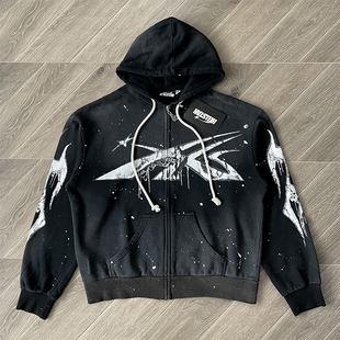 Hellstar Studios Zip 拉链洗水纯棉连帽卫衣 Hoodie