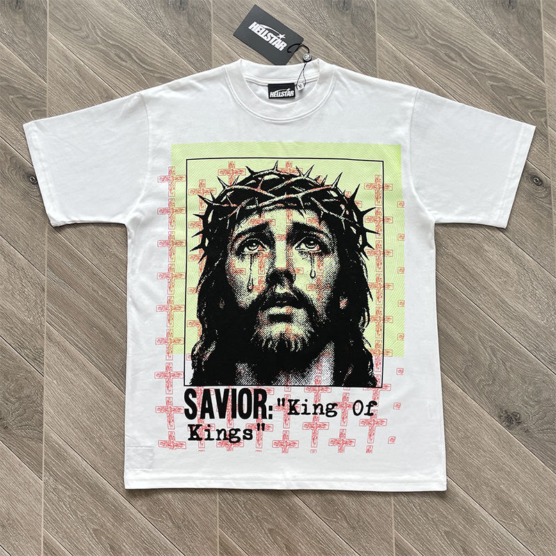 Hellstar Studios欧美风潮流人像印花短袖T恤