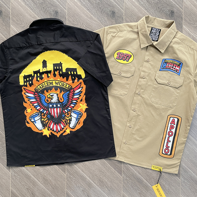 That's A Awful Lot of Cough Syrup美式复古街头衬衫潮流短袖