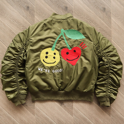 kanye菲董同款刺绣夹克