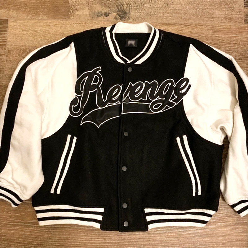 刺绣夹克刺绣拼接夹克外套棒球服