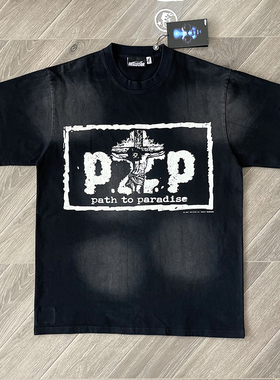 Hellstar p2p path to paradise 字母印花美式男女短袖T恤