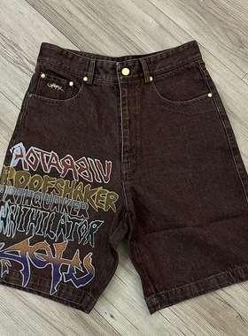 Travis Scott Utopia Shorts 牛仔休闲短裤