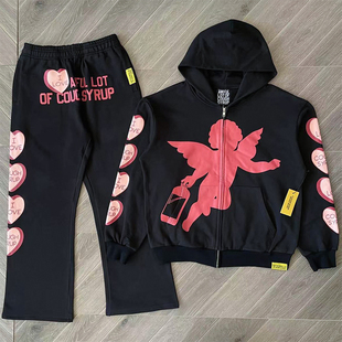 Cough 套装 爱心运动拉链卫衣长裤 Syrup Lot Awful That