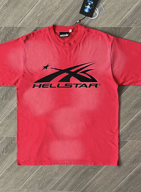 Hellstar Studios Gel Sport Logo tee男女纯棉洗水短袖T恤欧美潮