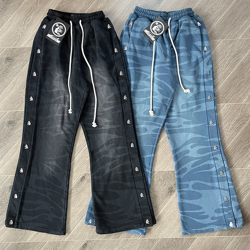 HELLSTAR Studios Capsule 10 Cotton Pants排扣洗水纽扣高街长裤