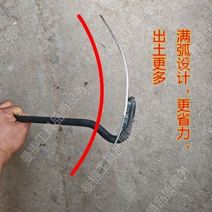 加厚锰钢三角锄头犁沟偏心锄松土好工具开沟施肥尖头农用种菜小翻
