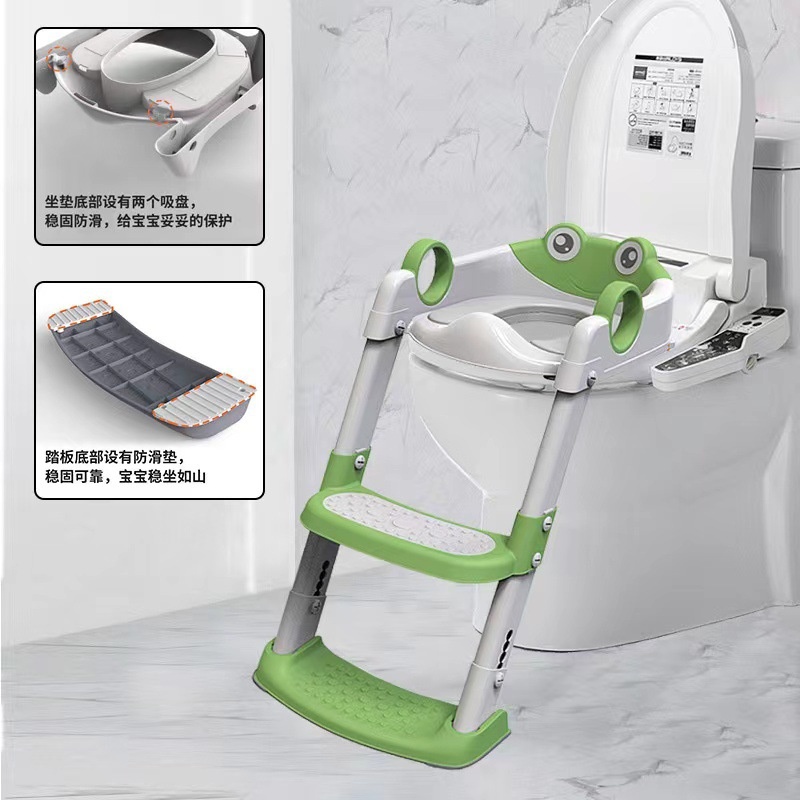 儿童马桶楼梯式辅助坐便器男女孩厕所踩脚可折叠尿桶马桶架批发