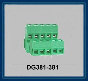 DG381高低位端子台 3.81高低位端子台2位3位拼接