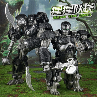 精刻变形玩具JK05变形机器人猩猩队长双形态擎天之圣KO原大SS106