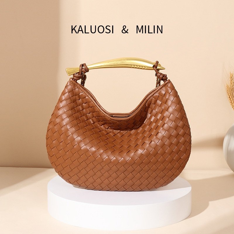 2026新款纯手工编织高质感手提包复古潮流时尚单肩包百搭舒适,箱包皮具/热销女包/男包,通用款女包,淘宝优惠券,粉丝福利购,淘宝优惠卷