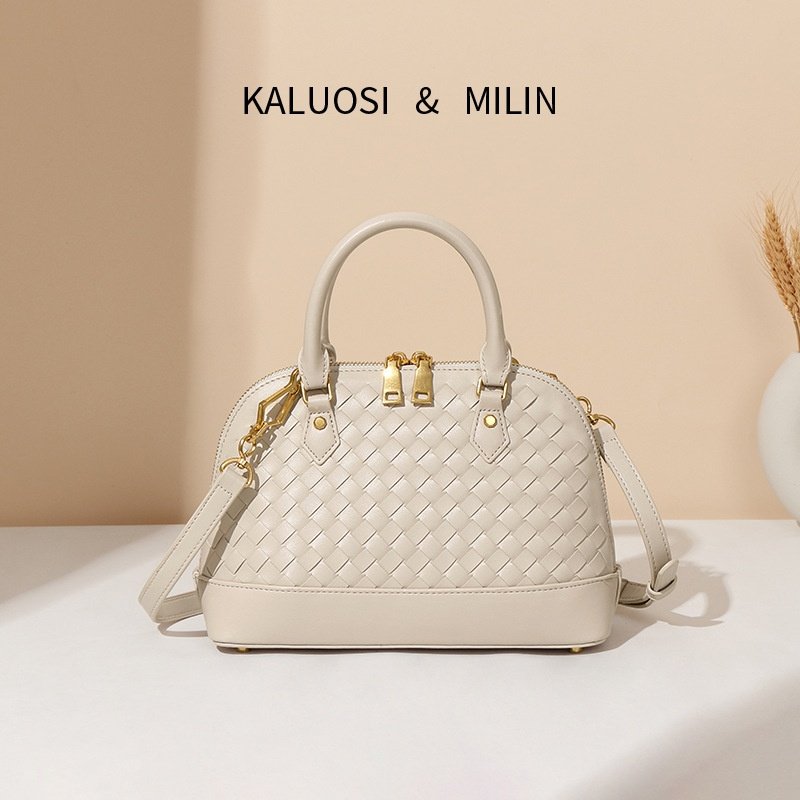 2026跨境潮流百搭手工编织包时尚简约轻奢手提包感小众单肩贝壳包,箱包皮具/热销女包/男包,通用款女包,淘宝优惠券,粉丝福利购,淘宝优惠卷