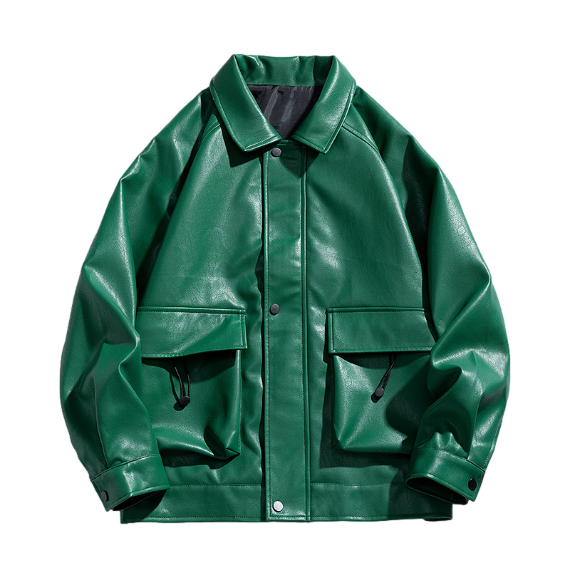 1009-1-JN810 leather jacket P95 60% polyester fiber 40% PU_voghion.com