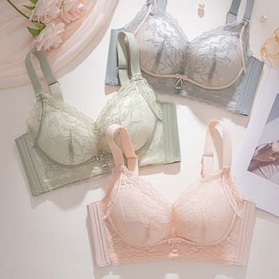 【5厘米加厚杯】罩杯小又厚！圆润胸型！显大 无钢圈聚拢文胸9825