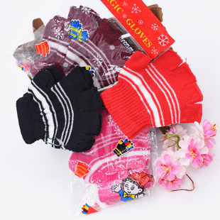 女士手套魔术手套儿童手套冬季手套针织手套一元店两元店地摊货源